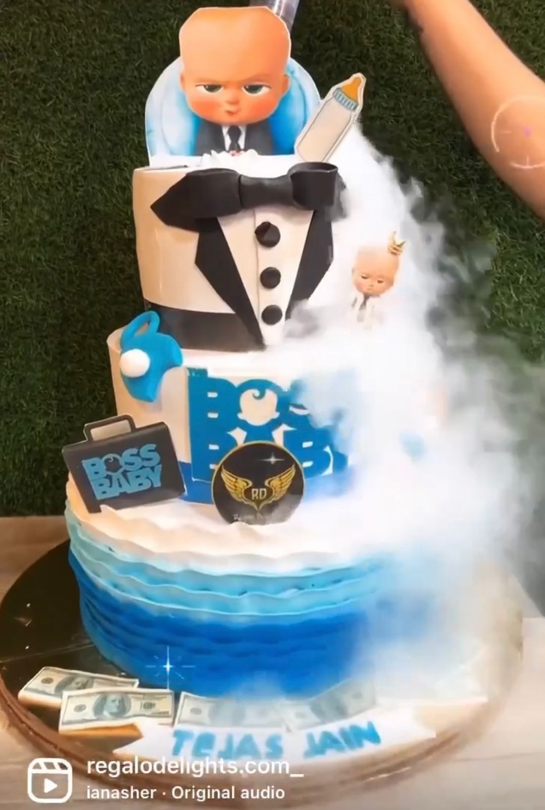 Boss Baby Smoke Cake Regalo Delights