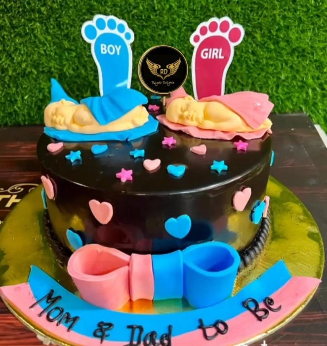 Mom & Dad To Be Cake