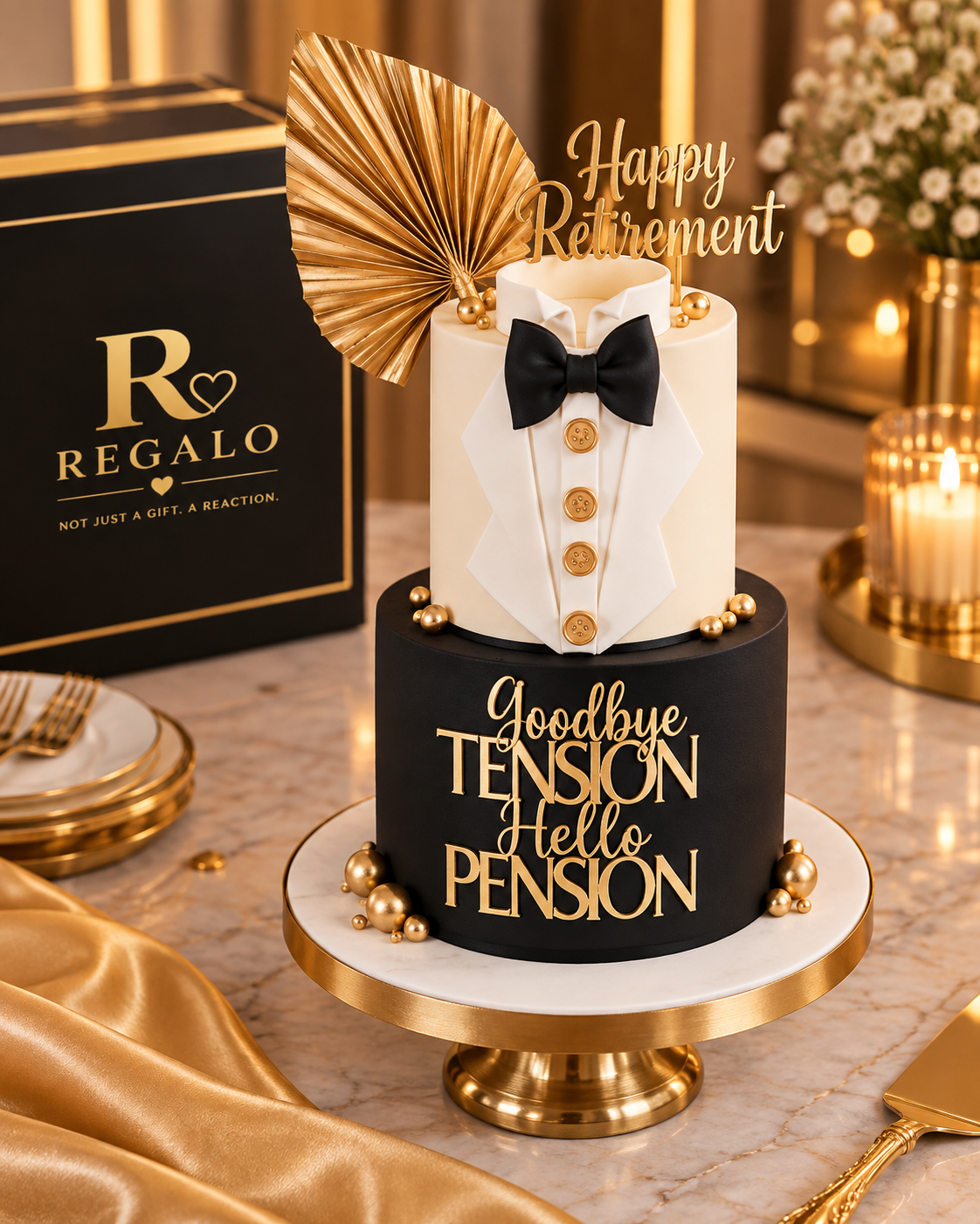 Elite Retirement Cake