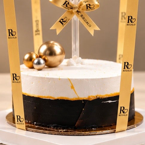 2 Layer Balls Regalo Birthday Cake