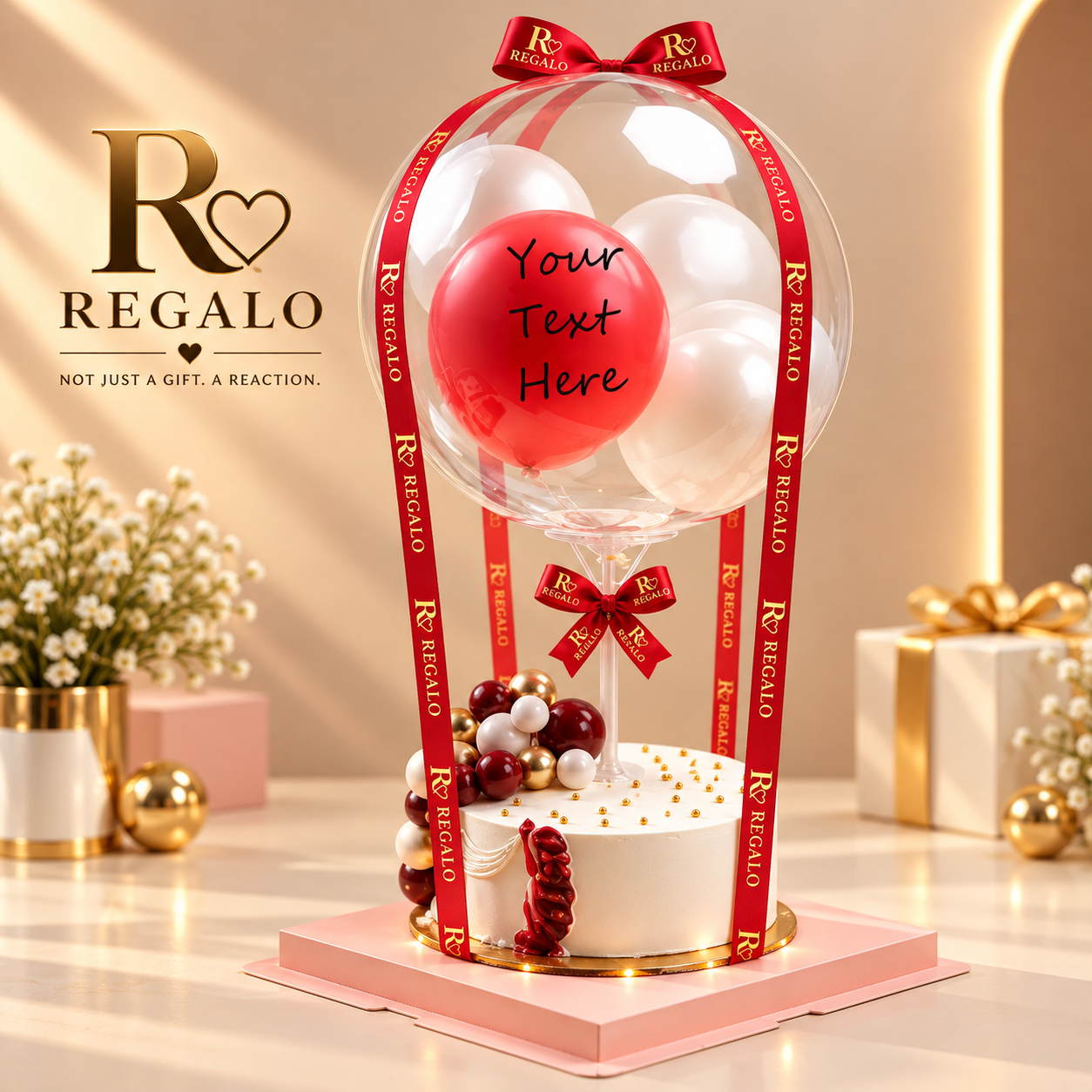 Red Elegance Regalo Cake