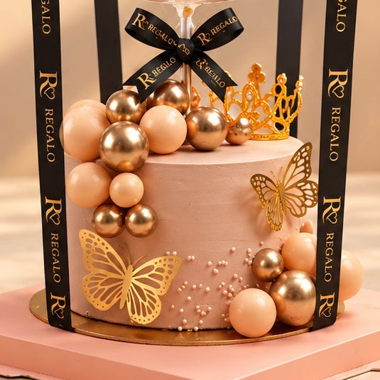 Balls, Crown & Butterflies Regalo Cake