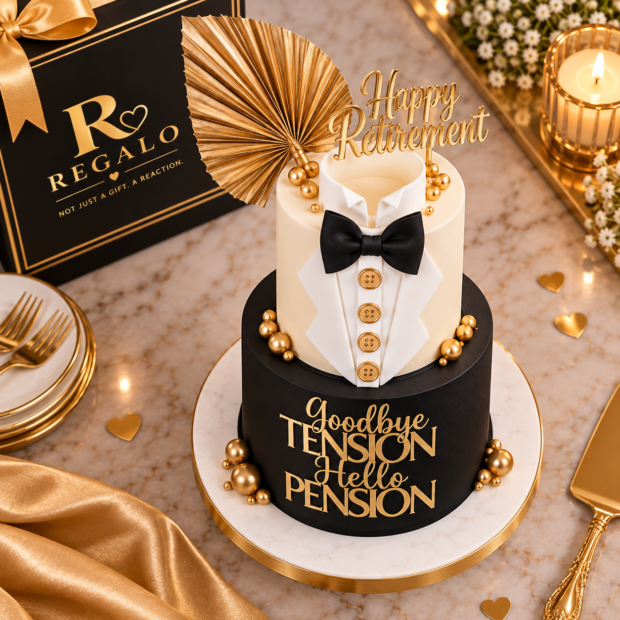 Elite Retirement Cake
