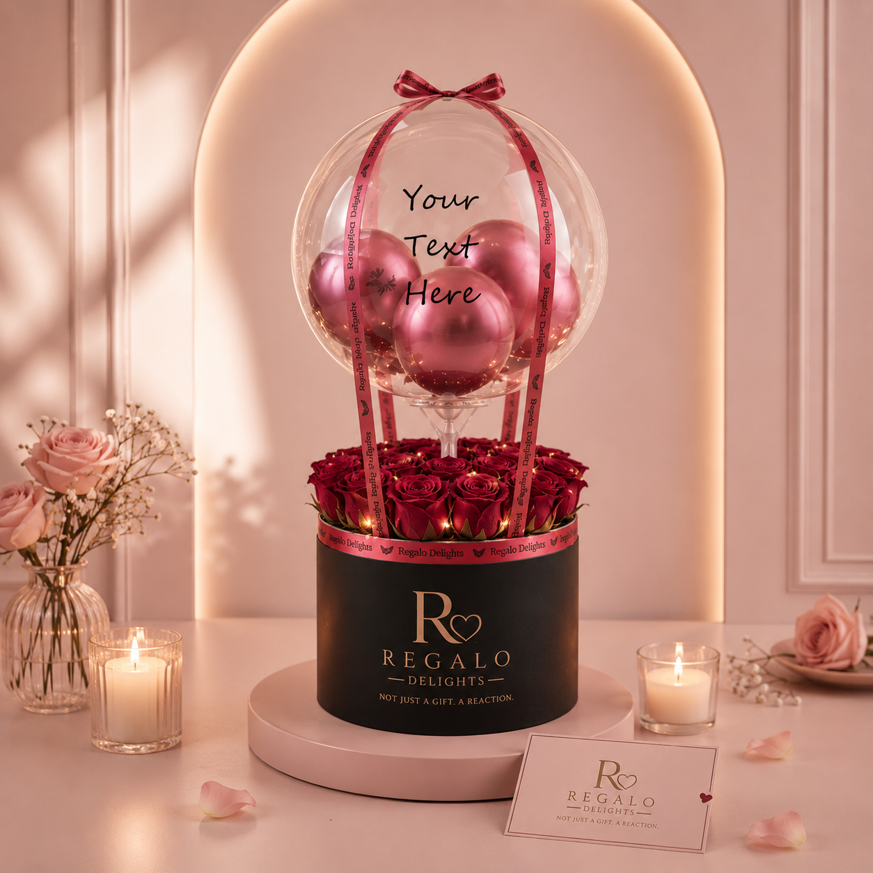 Red Roses Hot Air Bouquet
