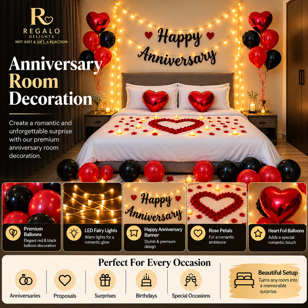 ❤️ Anniversary Room Decor
