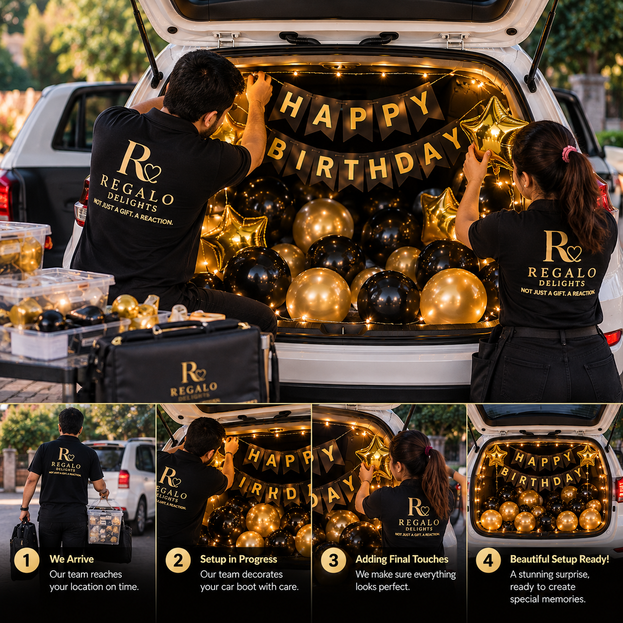 🚗Car Trunk Photo Birthday Decor