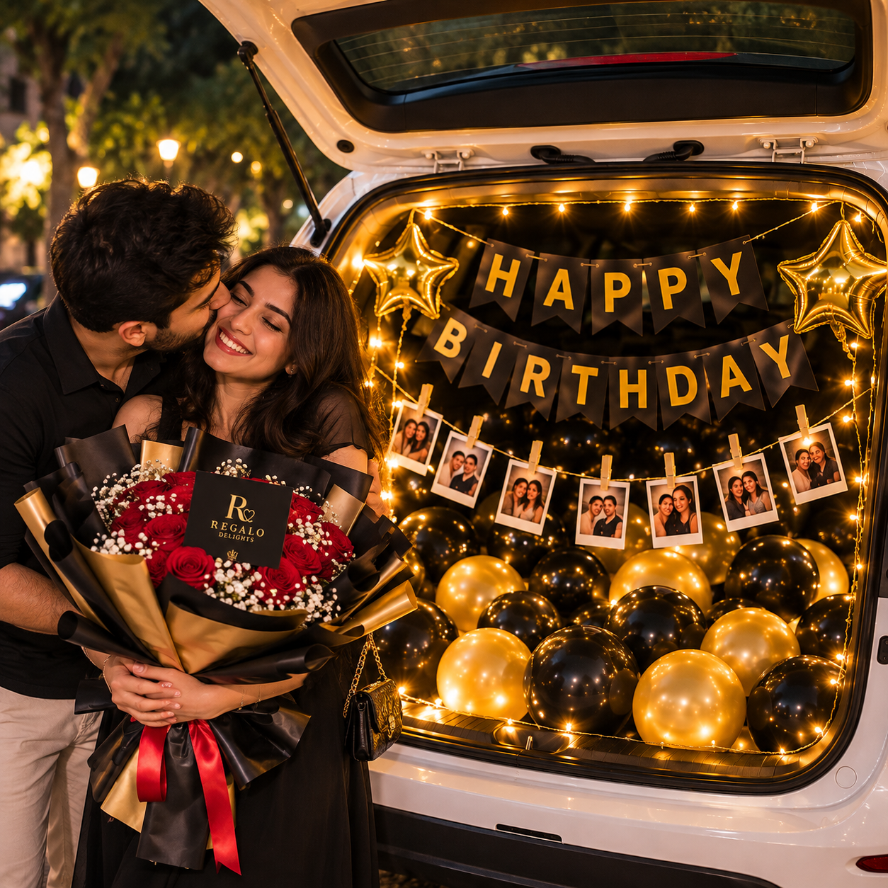 🚗Car Trunk Photo Birthday Decor
