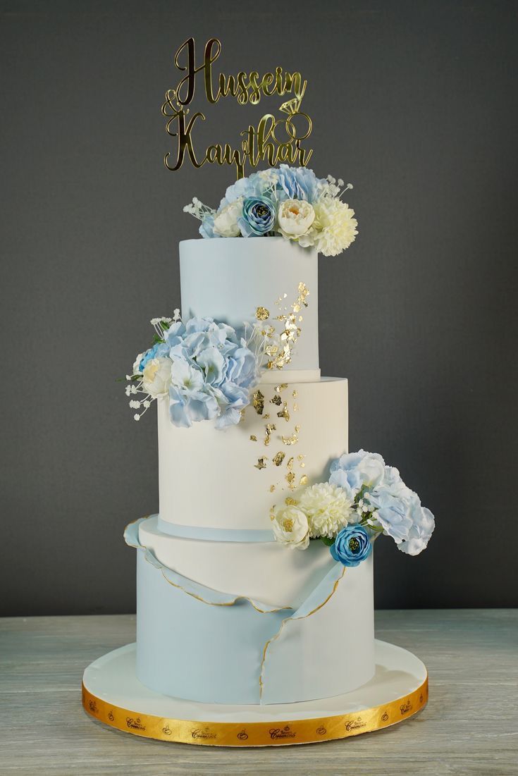 3 Tier Floral Layered Cake