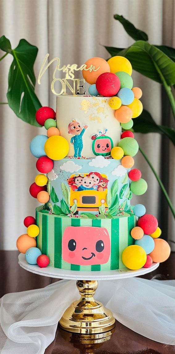 3 Tier Cocomelon Cake