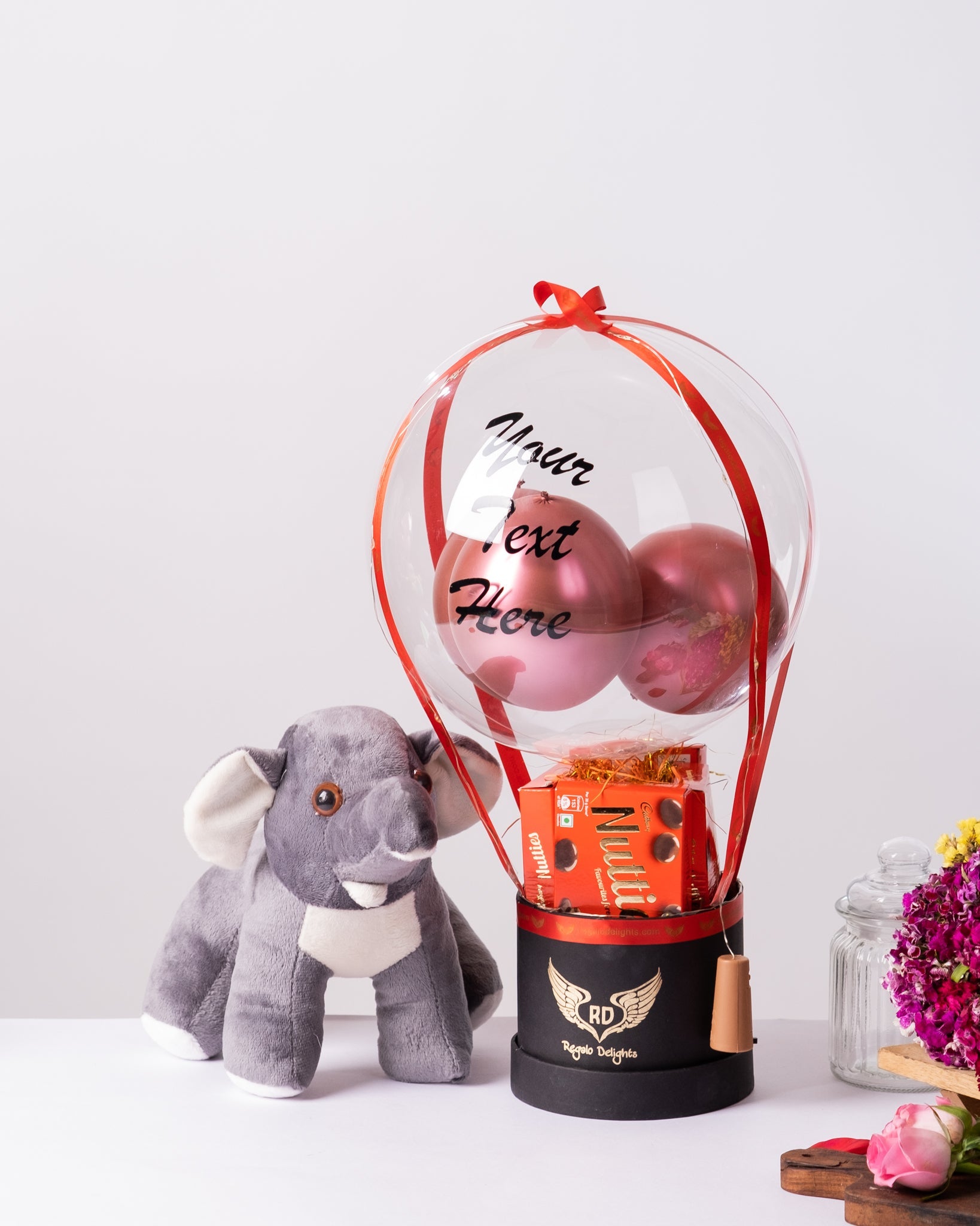 Nutties Bouquet & Elephant Regalo Delights