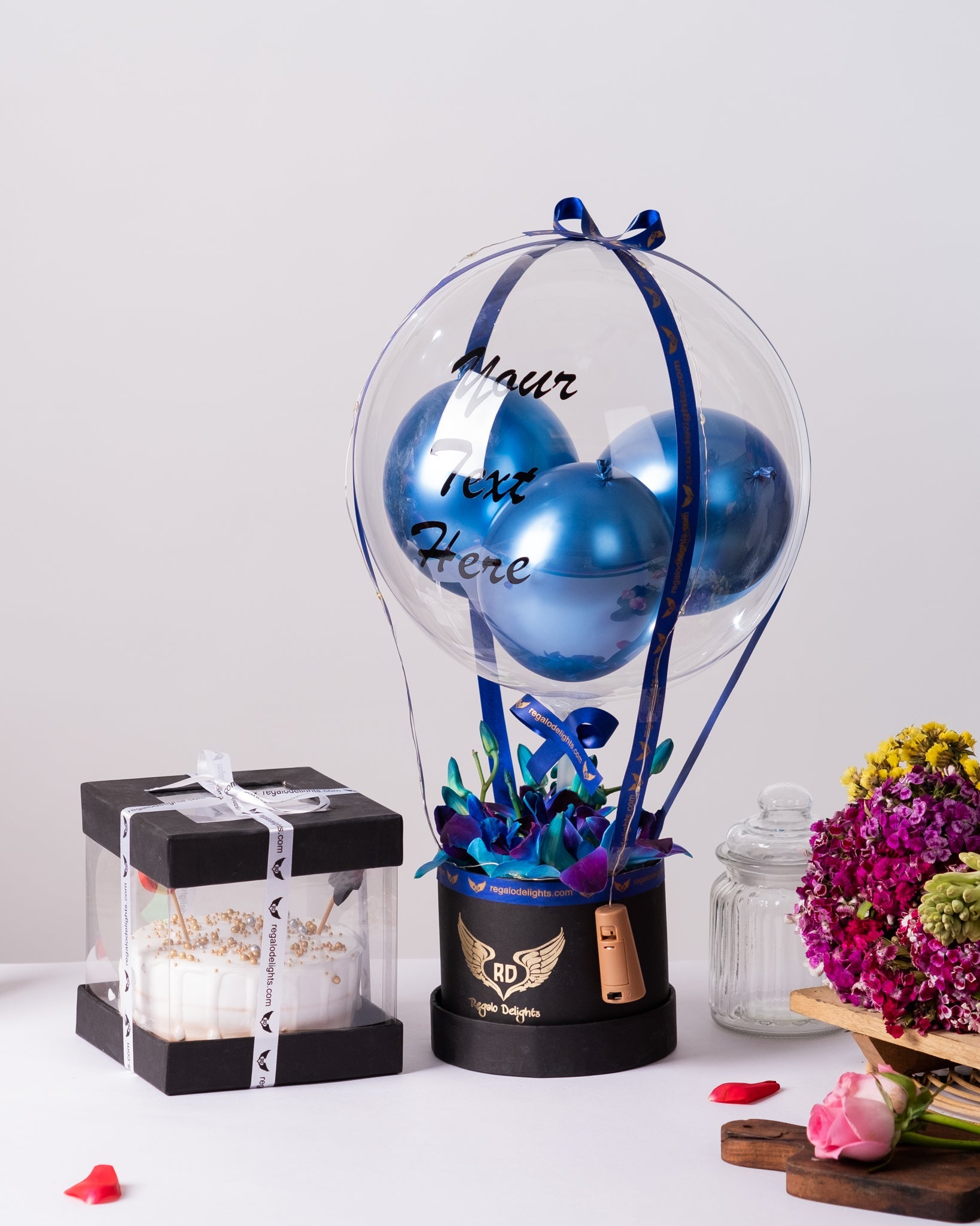 Orchids Bouquet & Bento Regalo Delights