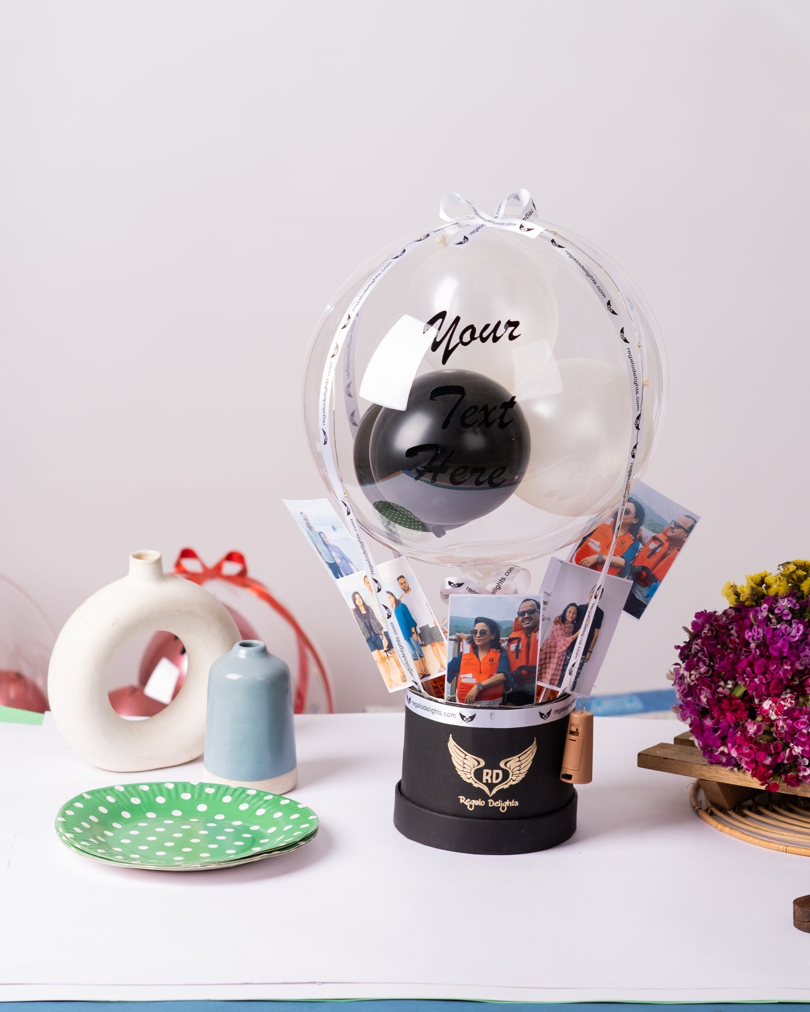 Photos Hot Air Bouquet Regalo Delights