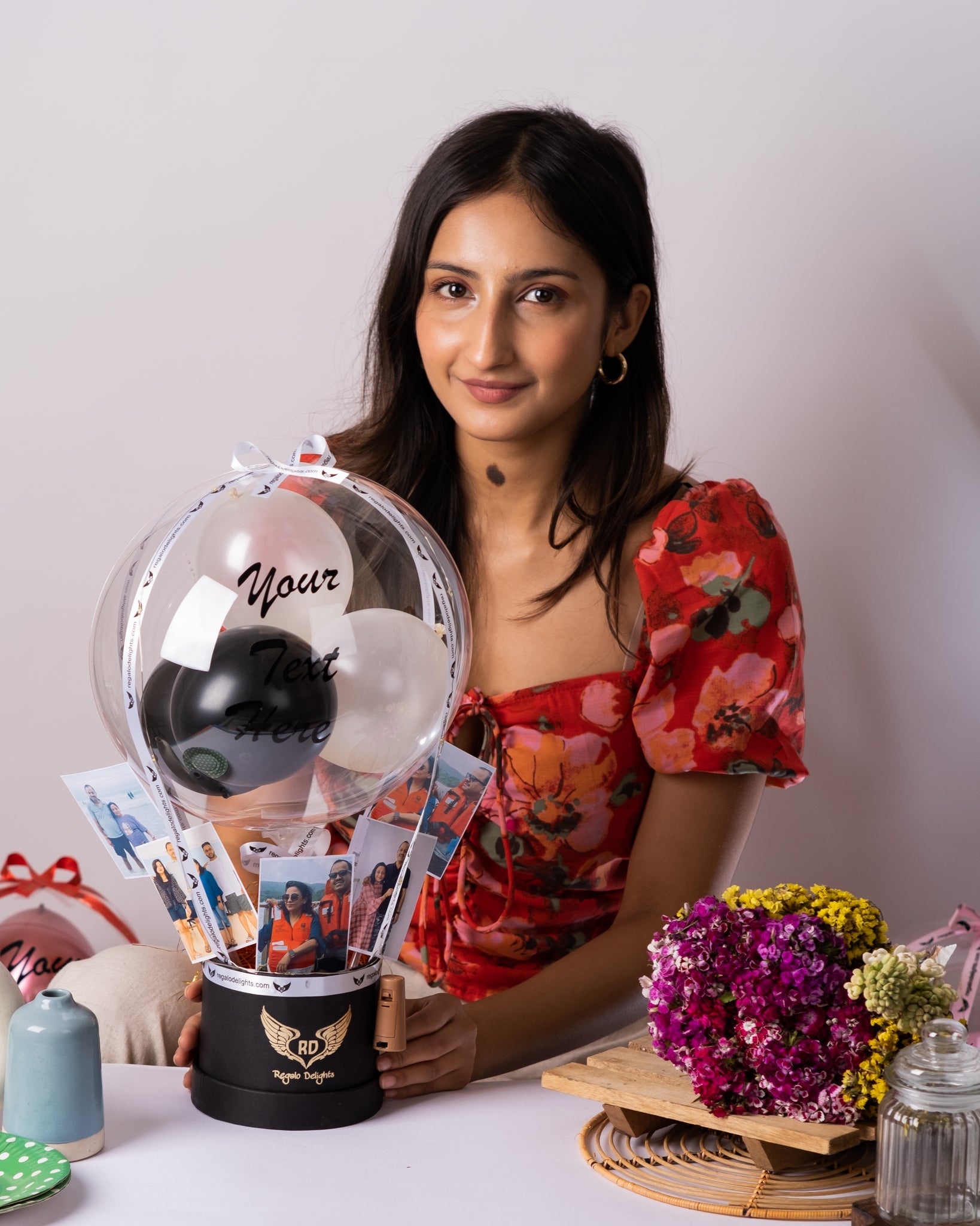 Photos Hot Air Bouquet Regalo Delights